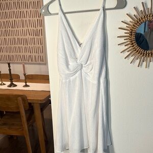 *WORN ONCE* ABERCROMBIE White Sleeveless Dress with Knot Detail